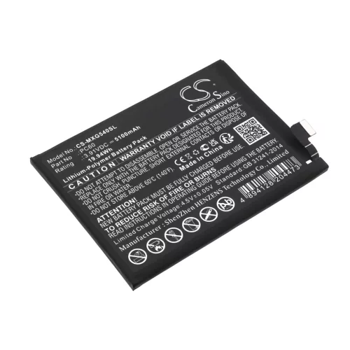 Motorola SB18D89641 helyettesítő mobiltelefon akkumulátor (Li-Polymer, 3.91V, 5100mAh / 19.94Wh) - Utángyártott