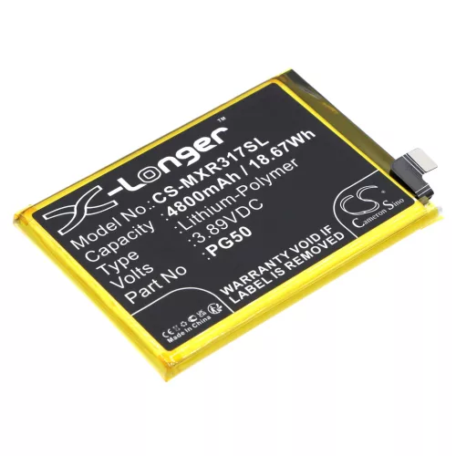 Motorola SB18D67654 helyettesítő mobiltelefon akkumulátor (Li-Polymer, 3.89V, 4800mAh / 18.67Wh) - Utángyártott