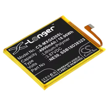   Motorola SSB18D38323 helyettesítő mobiltelefon akkumulátor (Li-Polymer, 3.87V, 4900mAh / 18.96Wh) - Utángyártott