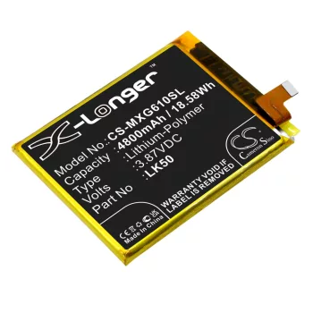   Motorola SB18C77773 helyettesítő mobiltelefon akkumulátor (Li-Polymer, 3.87V, 4800mAh / 18.58Wh) - Utángyártott