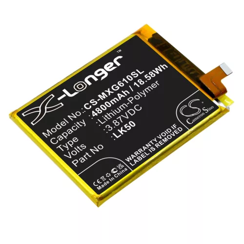 Motorola SB18C77773 helyettesítő mobiltelefon akkumulátor (Li-Polymer, 3.87V, 4800mAh / 18.58Wh) - Utángyártott