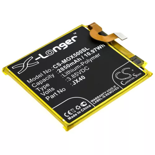 Motorola JX40 helyettesítő mobiltelefon akkumulátor (Li-Polymer, 3.85V, 2850mAh / 10.97Wh) - Utángyártott