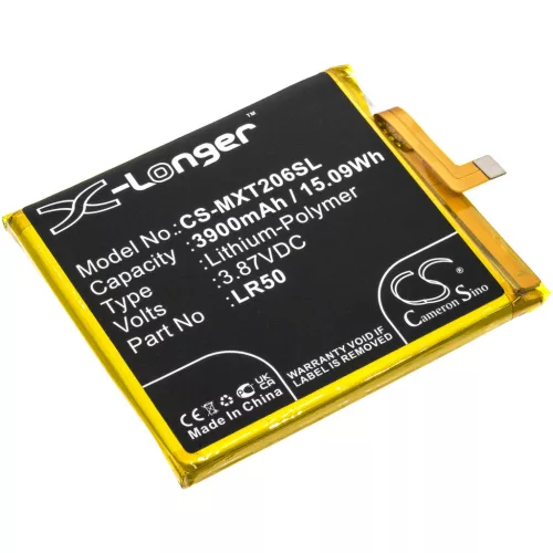 Motorola SB18C66911 helyettesítő mobiltelefon akkumulátor (Li-Polymer, 3.87V, 3900mAh / 15.09Wh) - Utángyártott
