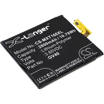   Motorola SNN5968A helyettesítő mobiltelefon akkumulátor (Li-Polymer, 3.85V, 2800mAh / 10.78Wh) - Utángyártott