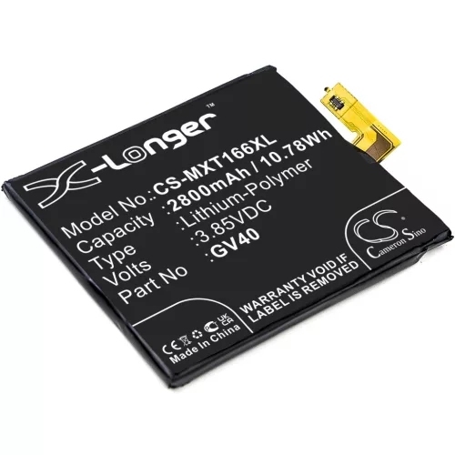 Motorola SNN5968A helyettesítő mobiltelefon akkumulátor (Li-Polymer, 3.85V, 2800mAh / 10.78Wh) - Utángyártott