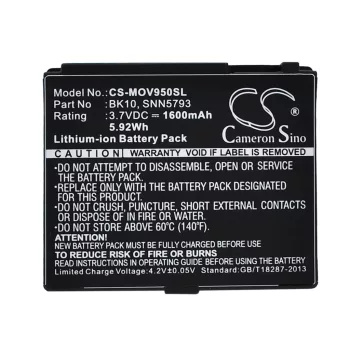   Motorola SNN5793A helyettesítő mobiltelefon akkumulátor (Li-ion, 3.7V, 1600mAh / 5.92Wh) - Utángyártott