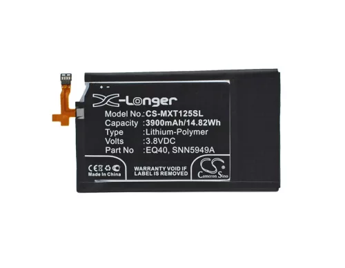 Motorola SNN5949A helyettesítő mobiltelefon akkumulátor (Li-Polymer, 3.8V, 3900mAh / 14.82Wh) - Utángyártott