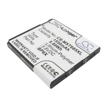   Motorola SNN5891A helyettesítő mobiltelefon akkumulátor (Li-Polymer, 3.8V, 1550mAh / 5.89Wh) - Utángyártott