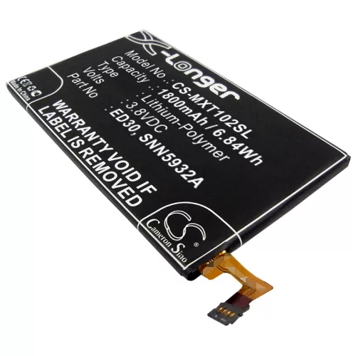 Motorola SNN5932A helyettesítő mobiltelefon akkumulátor (Li-Polymer, 3.8V, 1800mAh / 6.84Wh) - Utángyártott