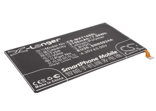 Motorola SNN5924A helyettesítő mobiltelefon akkumulátor (Li-Polymer, 3.8V, 2100mAh / 7.98Wh) - Utángyártott