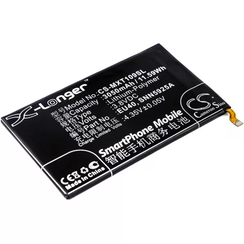 Motorola SNN5925A helyettesítő mobiltelefon akkumulátor (Li-Polymer, 3.8V, 3050mAh / 11.59Wh) - Utángyártott