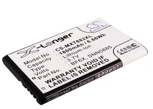 Motorola SNN5885A helyettesítő mobiltelefon akkumulátor (Li-ion, 3.7V, 1800mAh / 6.66Wh) - Utángyártott