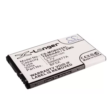   Motorola SNN5877A helyettesítő mobiltelefon akkumulátor (Li-ion, 3.7V, 1500mAh / 5.55Wh) - Utángyártott