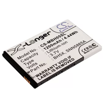   Motorola SNN5865A helyettesítő mobiltelefon akkumulátor (Li-ion, 3.7V, 1200mAh / 4.44Wh) - Utángyártott