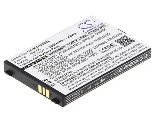 myPhone BM-06 helyettesítő mobiltelefon akkumulátor (Li-ion, 3.7V, 2000mAh / 7.40Wh) - Utángyártott