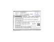 NAVON 1ICP4/62/73 helyettesítő mobiltelefon akkumulátor (Li-Polymer, 3.8V, 2100mAh / 7.98Wh) - Utángyártott
