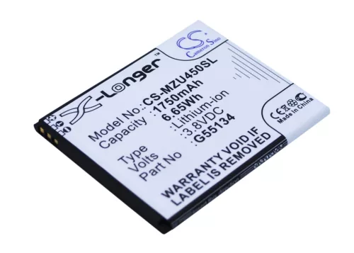 NAVON G55134 helyettesítő mobiltelefon akkumulátor (Li-ion, 3.8V, 1750mAh / 6.65Wh) - Utángyártott