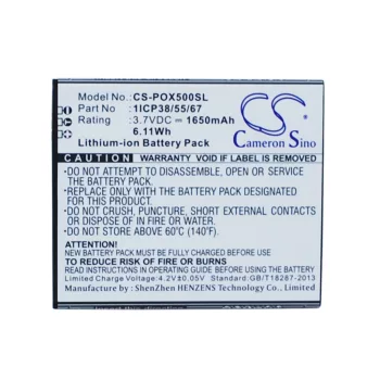   NAVON G55133 helyettesítő mobiltelefon akkumulátor (Li-ion, 3.7V, 1650mAh / 6.11Wh) - Utángyártott