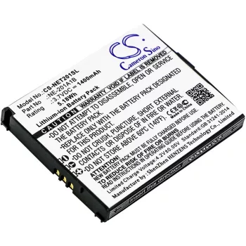   NEC NE-201A1B helyettesítő mobiltelefon akkumulátor (Li-ion, 3.7V, 1400mAh / 5.18Wh) - Utángyártott