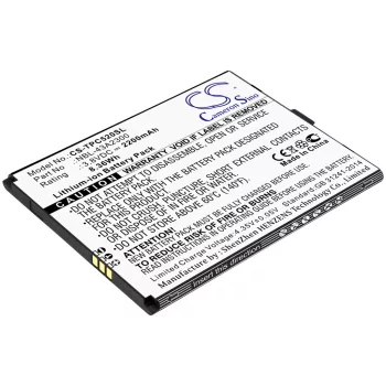   Neffos NBL-43A2300 helyettesítő mobiltelefon akkumulátor (Li-ion, 3.8V, 2200mAh / 8.36Wh) - Utángyártott