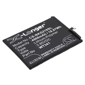   Nokia WT341 helyettesítő mobiltelefon akkumulátor (Li-Polymer, 3.85V, 4900mAh / 18.87Wh) - Utángyártott