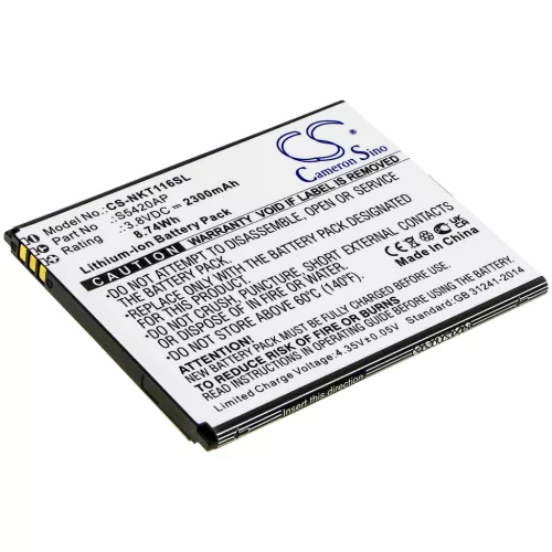 Nokia S5420AP helyettesítő mobiltelefon akkumulátor (Li-ion, 3.8V, 2300mAh / 8.74Wh) - Utángyártott
