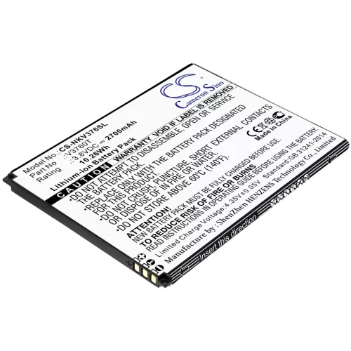 Nokia V3760T helyettesítő mobiltelefon akkumulátor (Li-ion, 3.8V, 2700mAh / 10.26Wh) - Utángyártott