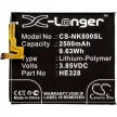 Nokia HE328 helyettesítő mobiltelefon akkumulátor (Li-Polymer, 3.85V, 2500mAh / 9.63Wh) - Utángyártott