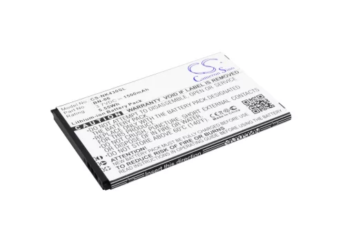Nokia BN-06 helyettesítő mobiltelefon akkumulátor (Li-ion, 3.7V, 1500mAh / 5.55Wh) - Utángyártott