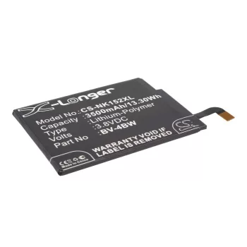   Nokia BV-4BW helyettesítő mobiltelefon akkumulátor (Li-Polymer, 3.8V, 3500mAh / 13.30Wh) - Utángyártott