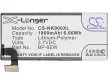 Nokia BP-6EW helyettesítő mobiltelefon akkumulátor (Li-Polymer, 3.7V, 1800mAh / 6.66Wh) - Utángyártott