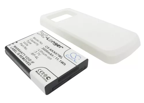Nokia BP-4L helyettesítő mobiltelefon akkumulátor (Li-ion, 3.7V, 3000mAh / 11.1Wh) - Utángyártott