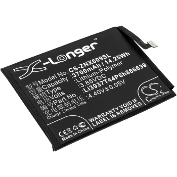   ZTE Li3937T44P6h886639 helyettesítő mobiltelefon akkumulátor (Li-Polymer, 3.85V, 3700mAh / 14.25Wh) - Utángyártott