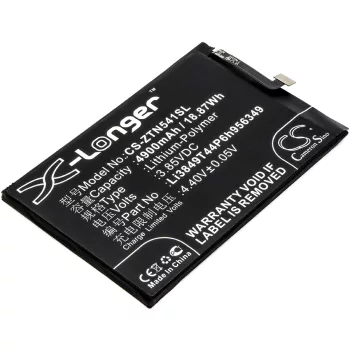   Nubia Li3849T44P6h956349 helyettesítő mobiltelefon akkumulátor (Li-Polymer, 3.85V, 4900mAh / 18.87Wh) - Utángyártott