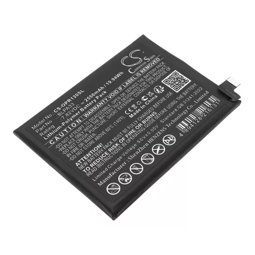 Oneplus BLPA33 helyettesítő mobiltelefon akkumulátor (Li-Polymer, 7.82V, 2550mAh / 19.94Wh) - Utángyártott
