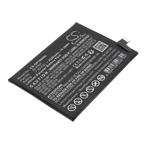 Realme GT 6T készülékhez mobiltelefon akkumulátor (Li-Polymer, 7.82V, 2350mAh / 18.38Wh) - Utángyártott