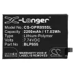 OPPO BLP855 helyettesítő mobiltelefon akkumulátor (Li-Polymer, 7.74V, 2200mAh / 17.03Wh) - Utángyártott