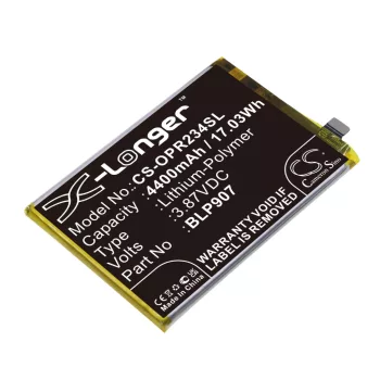   OPPO BLP907 helyettesítő mobiltelefon akkumulátor (Li-Polymer, 3.87V, 4400mAh / 17.03Wh) - Utángyártott