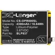 OPPO BLP837 helyettesítő mobiltelefon akkumulátor (Li-Polymer, 3.87V, 4300mAh / 16.64Wh) - Utángyártott