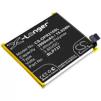   OPPO BLP737 helyettesítő mobiltelefon akkumulátor (Li-Polymer, 3.85V, 3900mAh / 15.02Wh) - Utángyártott