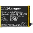 OPPO BLP803 helyettesítő mobiltelefon akkumulátor (Li-Polymer, 3.87V, 4900mAh / 18.96Wh) - Utángyártott