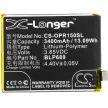 OPPO BLP689 helyettesítő mobiltelefon akkumulátor (Li-Polymer, 3.85V, 3400mAh / 13.09Wh) - Utángyártott