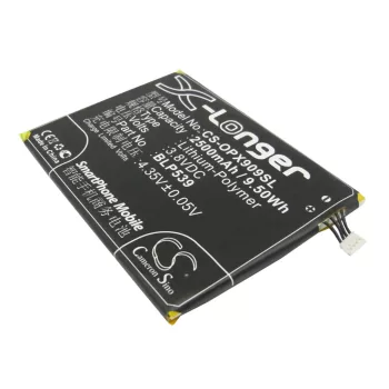   OPPO BLP539 helyettesítő mobiltelefon akkumulátor (Li-Polymer, 3.8V, 2500mAh / 9.50Wh) - Utángyártott