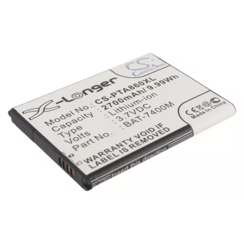   Pantech BAT-7400M helyettesítő mobiltelefon akkumulátor (Li-ion, 3.7V, 2700mAh / 9.99Wh) - Utángyártott