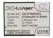 Pantech BAT-7400M helyettesítő mobiltelefon akkumulátor (Li-ion, 3.7V, 2700mAh / 9.99Wh) - Utángyártott