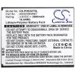 Philips AB3000KWMT helyettesítő mobiltelefon akkumulátor (Li-Polymer, 3.8V, 2800mAh / 10.64Wh) - Utángyártott