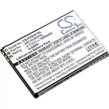   Philips AB1400BWML helyettesítő mobiltelefon akkumulátor (Li-ion, 3.7V, 1200mAh / 4.44Wh) - Utángyártott