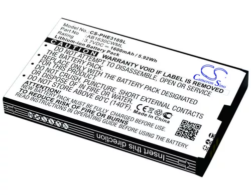Philips AB4050AWML helyettesítő mobiltelefon akkumulátor (Li-ion, 3.8V, 3950mAh / 15.01Wh) - Utángyártott