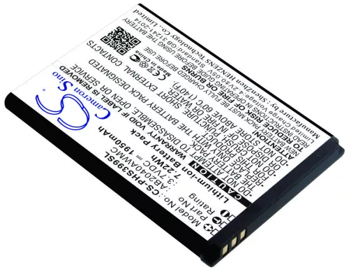 Philips AB2040AWMC helyettesítő mobiltelefon akkumulátor (Li-ion, 3.7V, 1950mAh / 7.22Wh) - Utángyártott