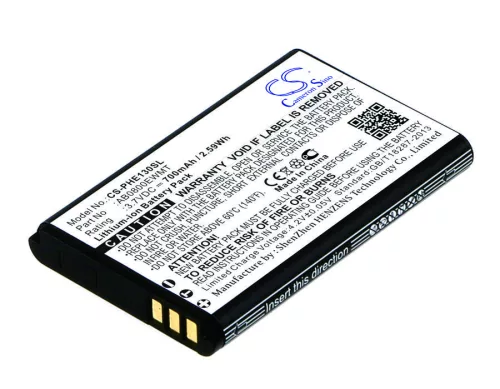 Philips AB0800EWMT helyettesítő mobiltelefon akkumulátor (Li-ion, 3.7V, 700mAh / 2.59Wh) - Utángyártott